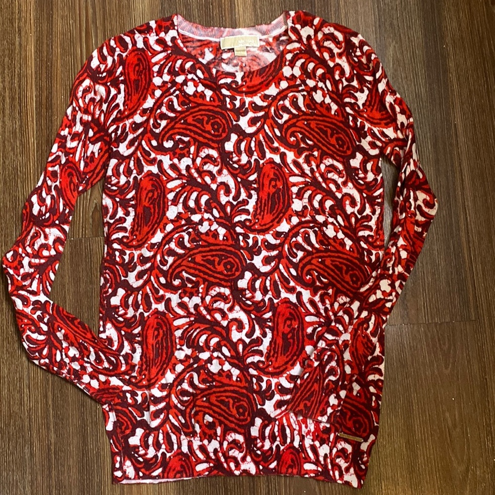 Michael Kors paisley sweater xs